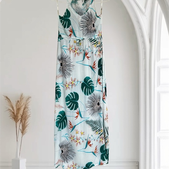 Collection by Zcezele Floral Tropical Maxi Dress Sz M, 012 - Picture 1 of 2